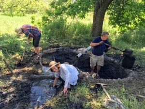 Cleaning out the Pond