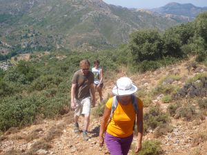 Hiking in the mountains